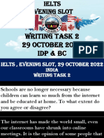 Writing Task 2 29 October 2022 Idp & BC