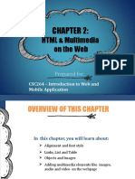 Chap 02a - HTML and Multimedia On The Web