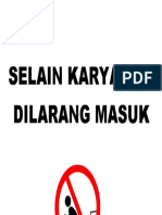 Selain Karyawan Dilarang Masuk