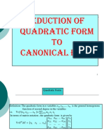 Lecture-4 Reduction of Quadratic Form