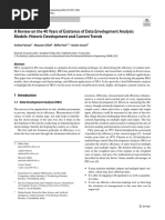 A Review On The 40 Years of Existence of Data Envelopment Analysis Models: Historic Development and Current Trends