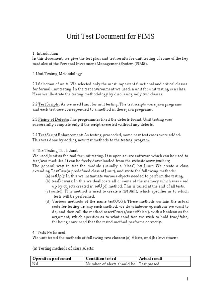 Unit test rept download free pdf unit testing class computer