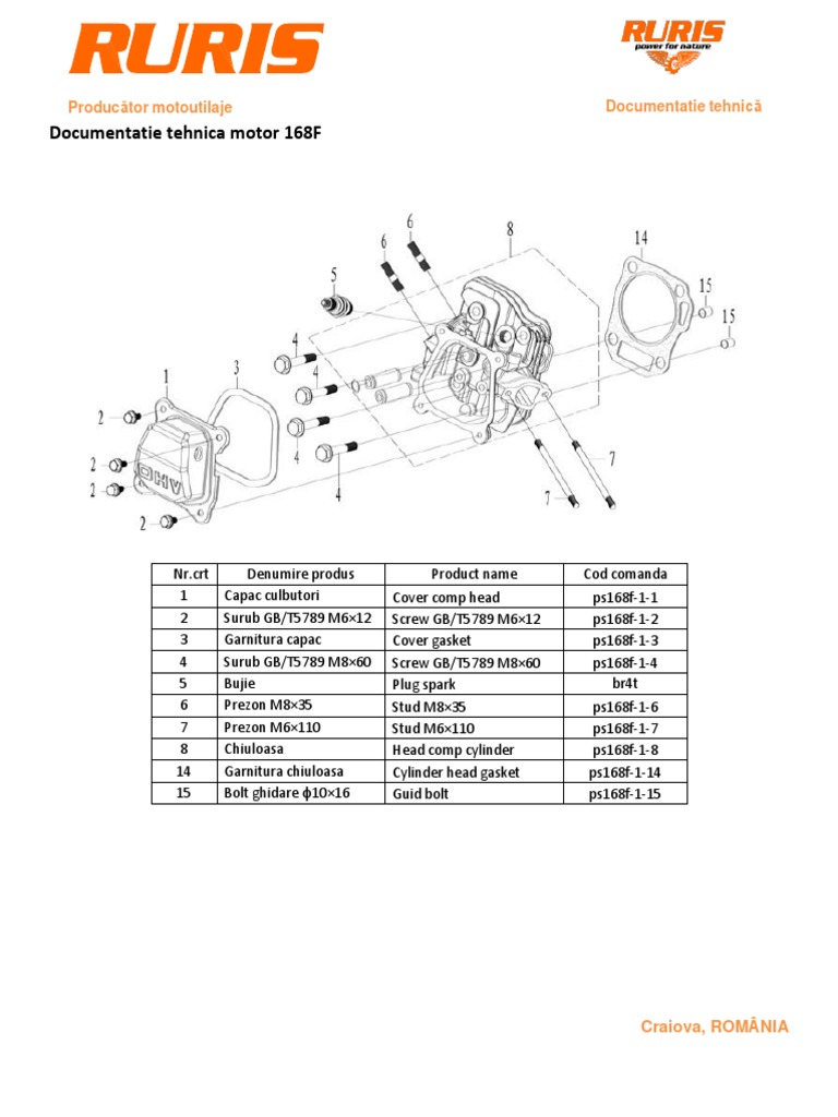 168F Motor | PDF