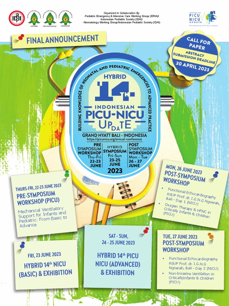 14th Indonesian PICU NICU Update 2023 Final Announcement PDF