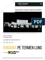 Zece Adevăruri Nepopulare Despre Datoria Publică A României