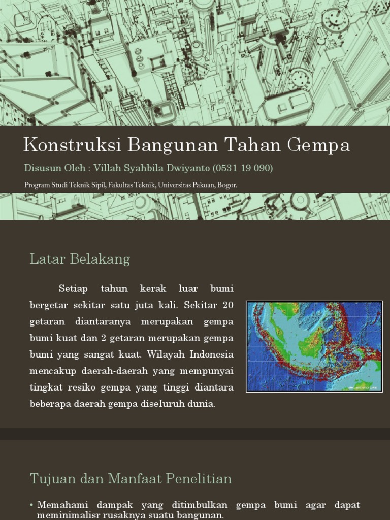 Konstruksi Bangunan Tahan Gempa Pdf