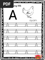 Latihan Menulis Huruf ABC untuk Kanak-Kanak | PDF