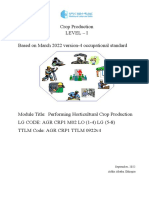 Horticultural Crop Production