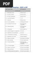 Cause Code Mappings