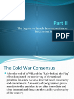 The Legislative Branch: Internationalism Vs Isolationism (The Cold War)