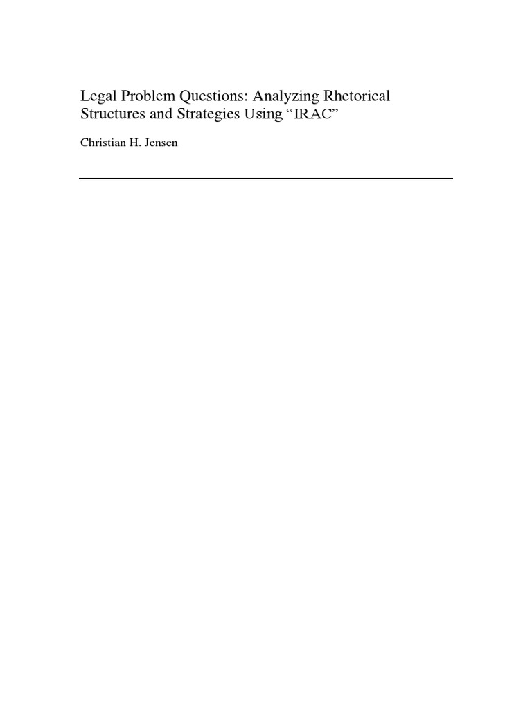Irac | PDF | Juris Doctor | Law School
