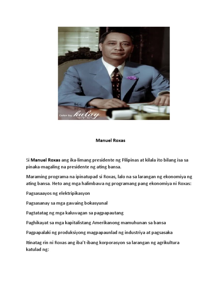 Manuel Roxas | PDF