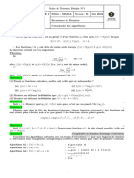 Fiche de Travaux Dirigés N 1 Semestre 1 Filière: SIGMA Niveau: II Mai 2022