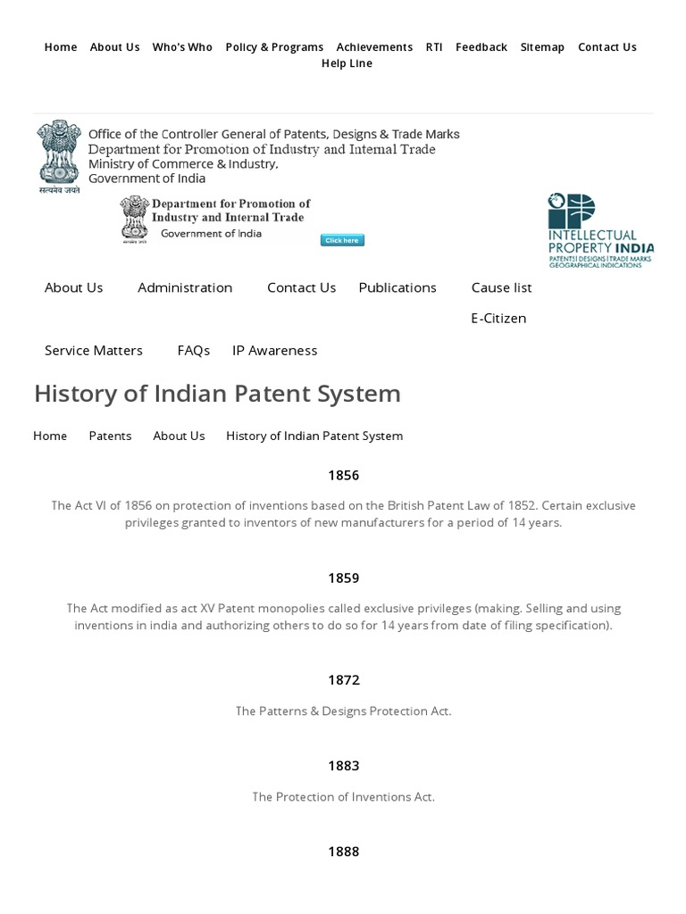 History of Patent Act PDF Patent Novelty (Patent)