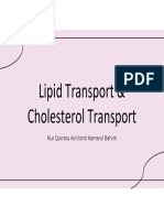 Biochemistry - Lipid Transport & Cholesterol Transport