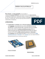 Descrierea Calculatorului: Placa de Baza