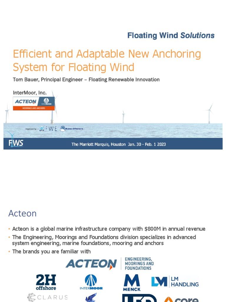 Efficient and Adaptable New Anchoring System For Floating Wind ...