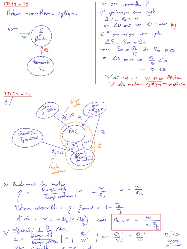 Machines Thermiques Corriges PDF