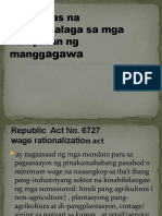 Mga Batas Na Nangangalaga Sa Mga Karapatan NG