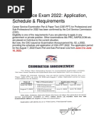 Civil Service Exam 2022