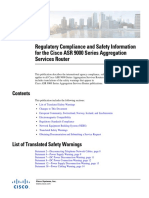 CISCO - ASR - 9000 - Regulatory Compliance and Safety Information