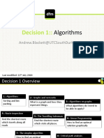 Decision Maths 1 Chapter 1 Algorithms