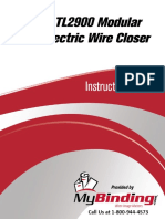 GBC tl2900 Wire Closer Users Manual