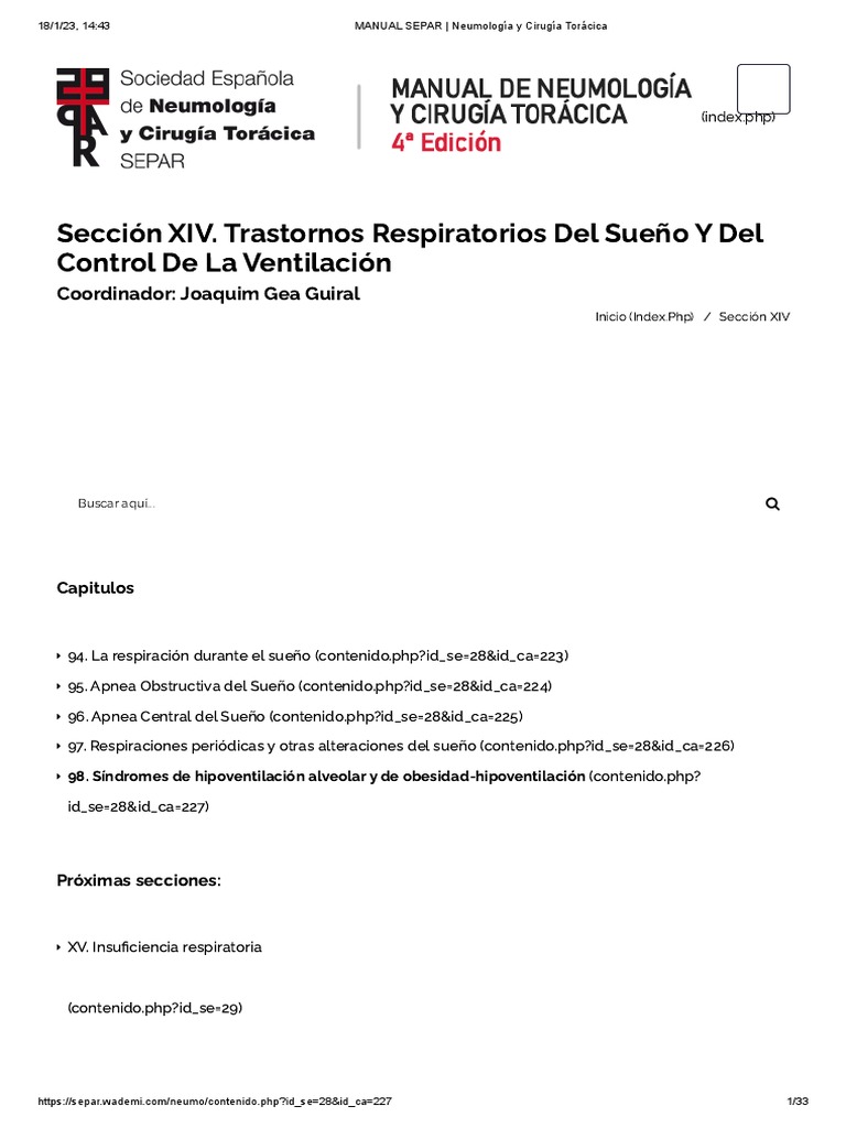 S ndromes de hipoventilaci n alveolar y obesidad hipoventilaci n pdf