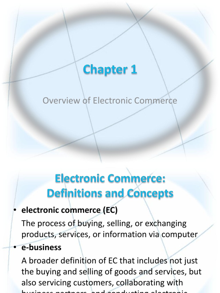 Overview of Electronic Commerce | PDF