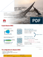 4.5G MassiveMIMO Peak Throughput Explanation