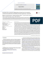 Stochastic Bio-Economic Optimization of Pond Size For Intensive