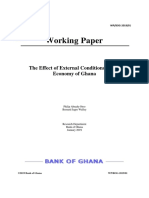 The Effect of External Conditions On The Economy of Ghana
