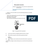 Photosynthesis Question