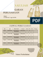 Kontrak Kuliah Penganggaran Perusahaan