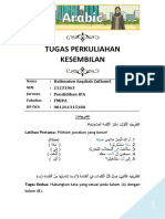 Tugas Pertemuan Kesembilan