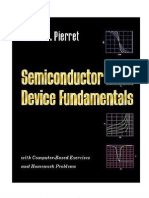Advanced semiconductor fundamentals pierret solution manual