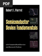 Semiconductor Device Fundamentals: Robert F. Pierret | PDF