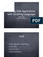 Testing Web Applications With Scripting Languages: Mark Rees Century Software