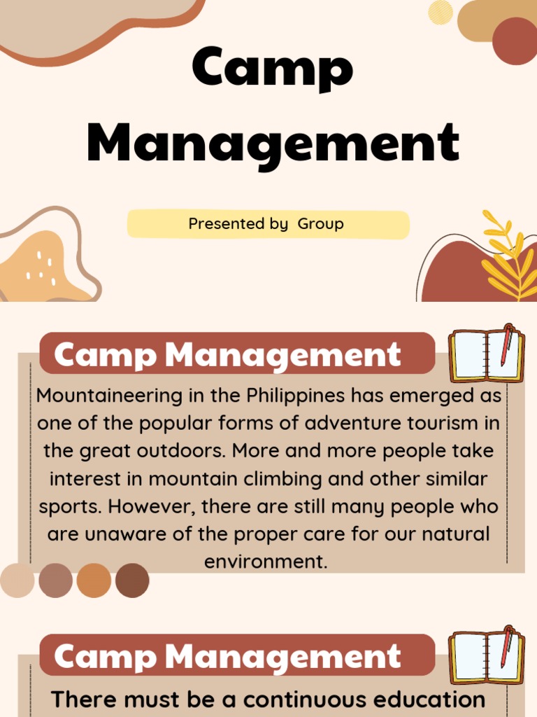 Camp Management PDF