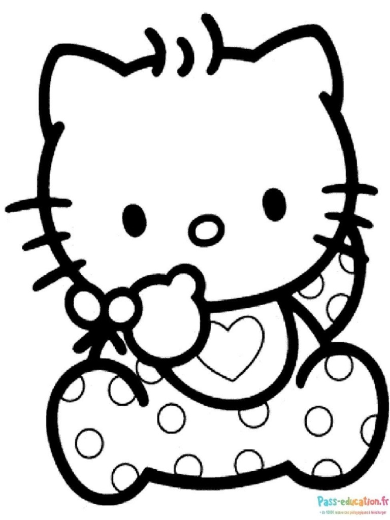 Coloriage Hello Kitty à Imprimer coloriage-hello-kitty-37-pdf-gratuit-a-imprimer | PDF