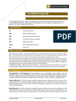 3D Printer Guideline