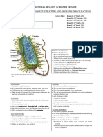 BIO 151 2018-2019 Student Lecture Guide - Lecture 5 - Structure and Organization of Bacteria