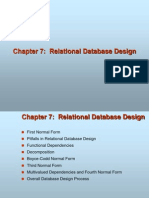 Chapter 7: Relational Database Design