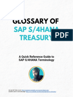 Glossary of SAP S4HANA Treasury 1682574745