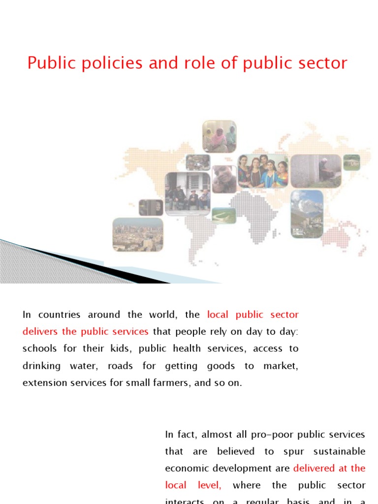 L3 Urban Services and Public Sector PDF Developing Country