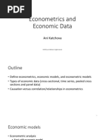 1 Econometrics and Economic Data