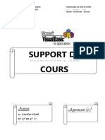 Support de Cours Vba de A A Z