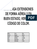 Mantenga Extensiones de Forma Aérea y en Buen Estado