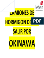 Camiones de Hormigon Deben Salir Por Okinawa