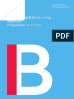 MSC Finance and Accounting Programme Handbook 2022-23